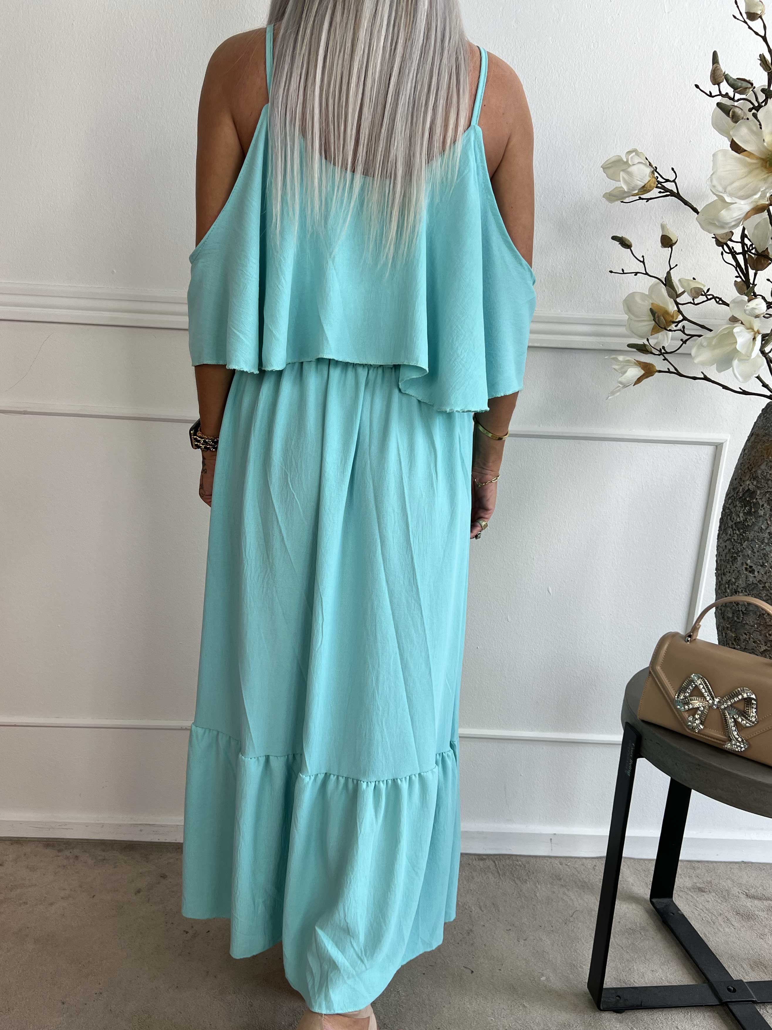 Adelisa - Söt klänning med lång rem och volanger